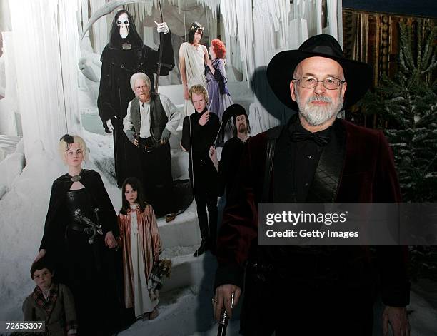 Author Terry Pratchett arrives at the world television premiere of "Hogfather" at the Curzon Mayfair on November 27, 2006 in London, England.