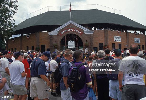 General view of the exterior of Doubleday Field, located next to the Baseball Hall of Fame in Cooperstown, New York.Mandatory Credit: Ezra O. Shaw...