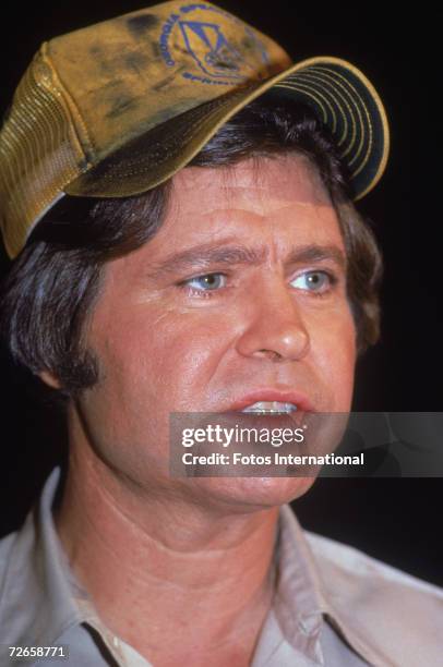 American actor and politician Ben Jones, 1983. Jones is best known for playing Cooter Davenport in the TV series 'The Dukes of Hazzard' from 1979 to...