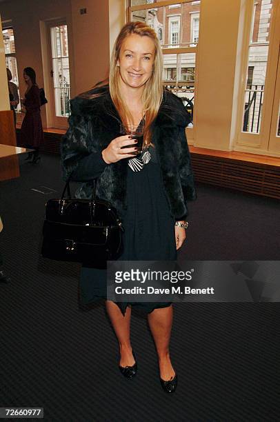 Designer Anya Hindmarch attends the Burberry charity auction and fashion show luncheon in aid of Clic Sargent Cancer care at BAFTA Picadilly November...