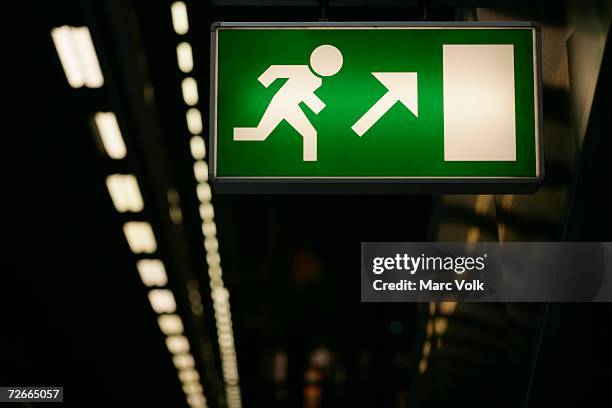 Exit Sign High-Res Stock Photo