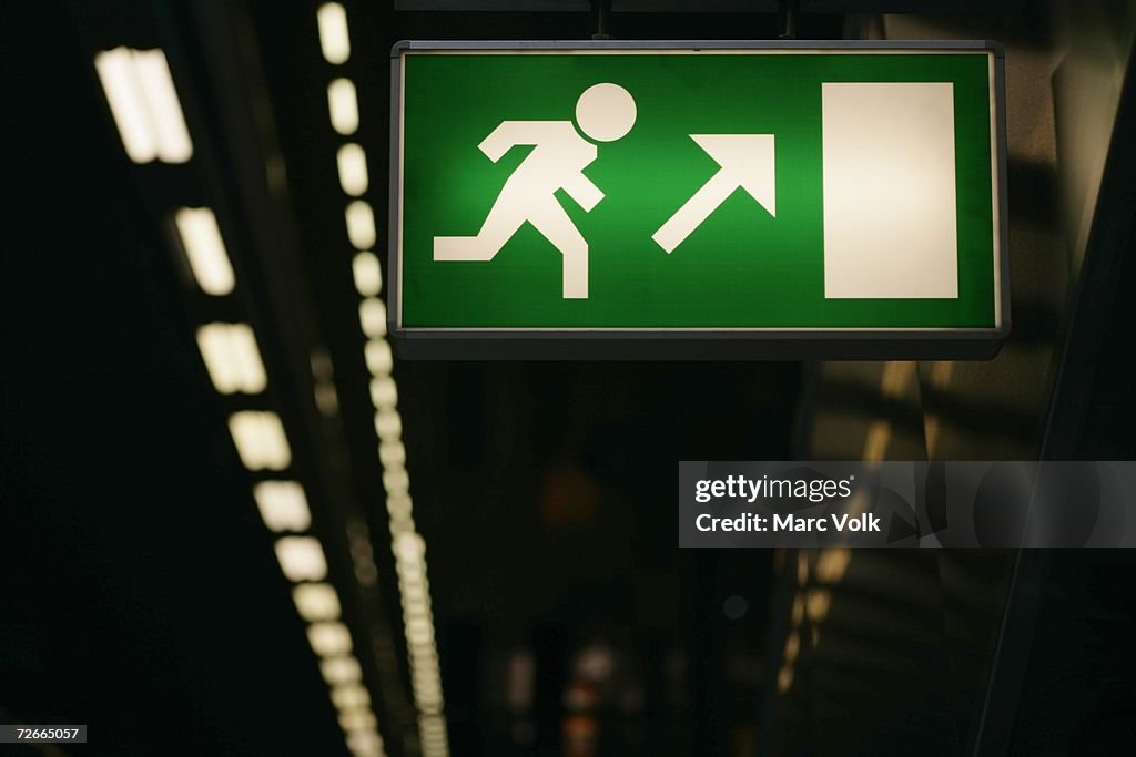Exit sign