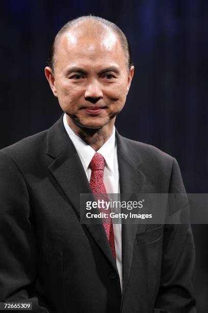 Shoe Designer Jimmy Choo smiles after recieving his Lifetime Achievement Award from the Minister of Culture Arts and Heritage on the third day of...