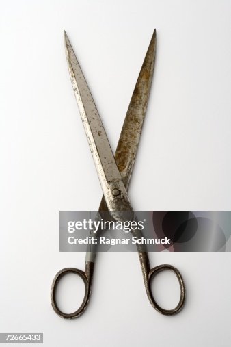 Red Scissors Rusty Rusty Scissors