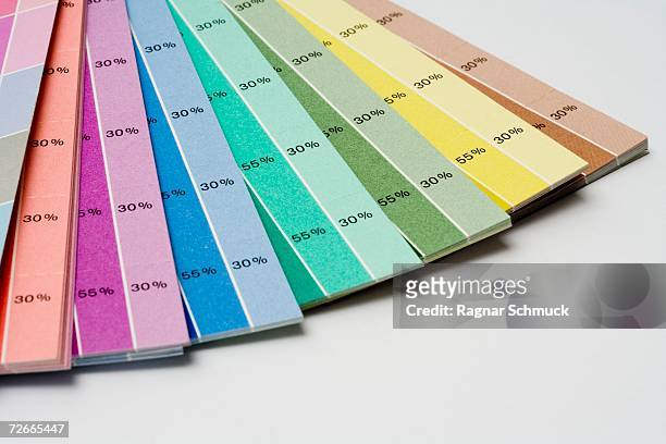 color swatches - numeric card ストックフォトと画像