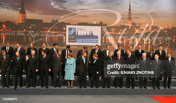 Canadian Prime Minister Stephen Harper, Estonia Prime Minister Andrus Ansip, Slovenian Prime Minister Janez Jansa, Spanish Prime Minster Jose...