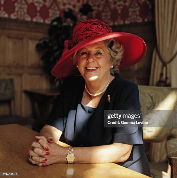 English politician Betty Boothroyd, circa 1995.