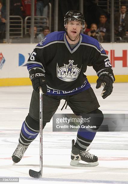 Marty Murray of the Los Angeles Kings skates against the San Jose Sharks during their game at Staples Center on November 13, 2006 in Los Angeles,...