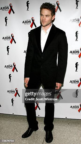 Actor Shawn Ashmore arrives for a screening of "3 Needles" during the opening of The New York Aids Film Festival held at the United Nations Dag...