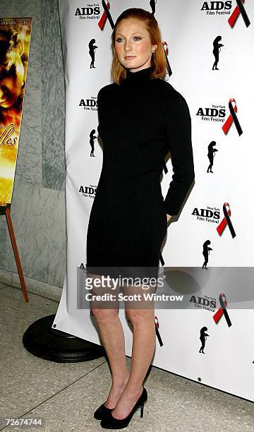 Actress Maggie Rizer arrives for a screening of "3 Needles" during the opening of The New York Aids Film Festival held at the United Nations Dag...