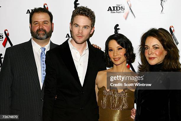 Director Thom Fitzgerald, actor Shawn Ashmore, actress Lucy Liu and actress Stockard Channing arrive for a screening of "3 Needles" during the...