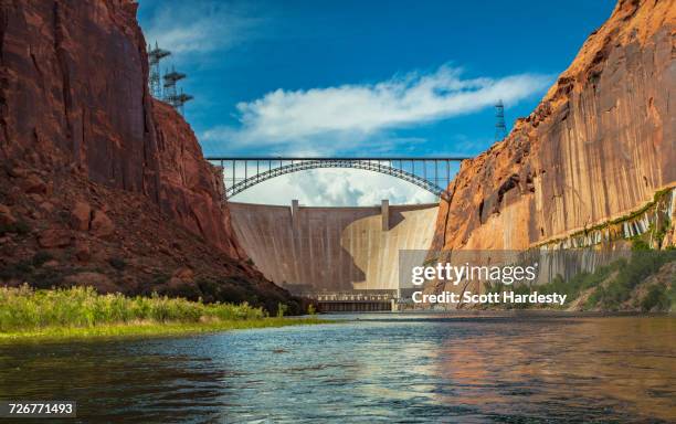 glen canyon dam in arizona - glen canyon dam stock pictures, royalty-free photos & images