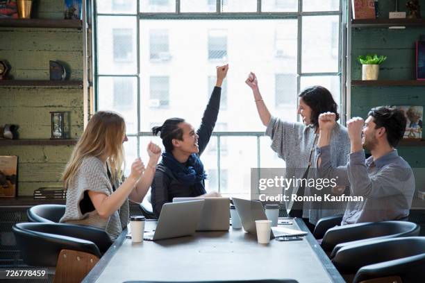 Work Cheering Coffee Cheers Coworkers Photos and Premium High Res Pictures - Getty Images