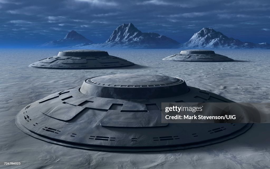 4 Gigantic Flying Saucers Found in Antarctic