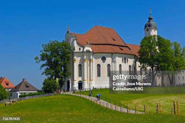 wieskirche, wies church, upper bavaria, germany - wieskirche stock-fotos und bilder