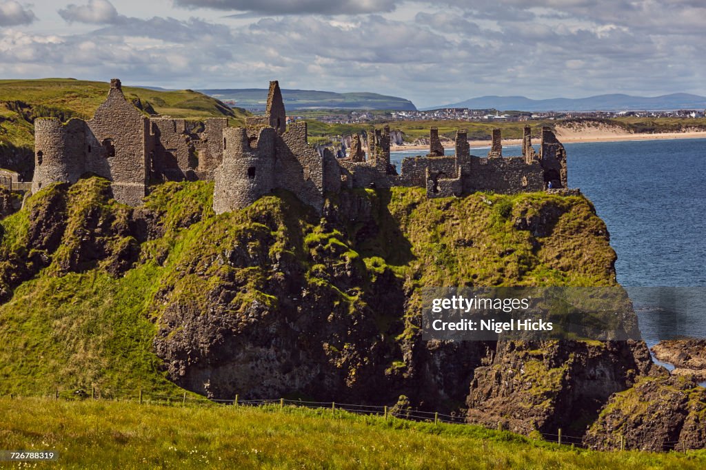 Dunluce Castle, near Portrush, County Antrim, Ulster, Northern Ireland, United Kingdom, Europe