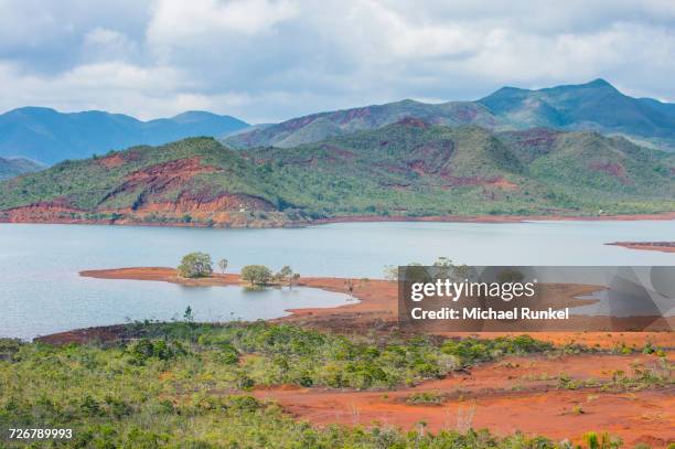 view over the blue river provincial park, yate, new caledonia, pacific - yate ストックフォトと画像