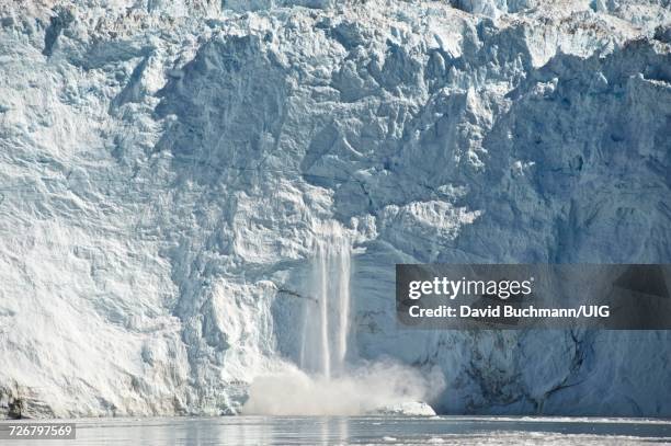 glacier calving - icecap stock pictures, royalty-free photos & images