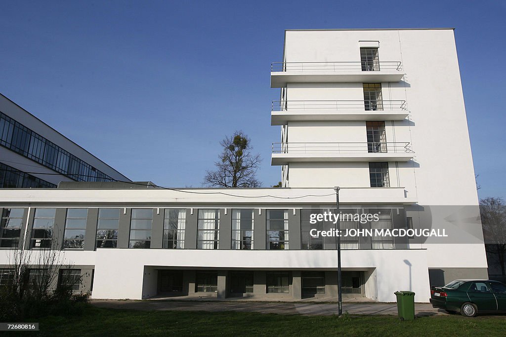 View of one of the wings of the Bauhaus