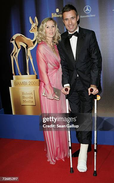 Host Kai Pflaume and his wife Ilke attend the 58th annual Bambi Awards at the Mercedes-Benz Museum on November 30, 2006 in Stuttgart, Germany. Bambi...