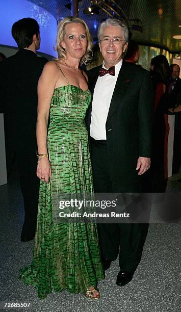 Frank Elstner and his wife Britta Gessler attend the 58th annual Bambi Awards at the Mercedes-Benz Museum on November 30, 2006 in Stuttgart, Germany....
