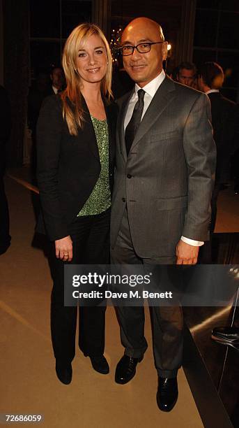 Tamzin Outhwaite and David Au attend the Ermenegildo Zegna party launching the Heritage collection at Duchess Palace November 30, 2006 in London,...