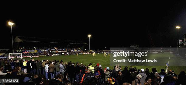 General view of The Walks Stadium during the FA Cup Second Round match between Kings Lynn and Oldham Athletic at The Walks Stadium on December 1,...