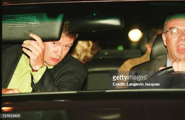 Diana, Princess of Wales and Dodi Fayed , bodyguard Trevor Rees-Jones and driver Henri Paul, in their Mercedes-Benz S280, shortly before the fatal...