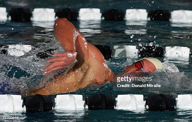 Robert Margalis swims to win the Men's 1500M Final during the 2006 U.S. Open of Swimming at the Boilermaker Aquatics Center December 2, 2006 in West...