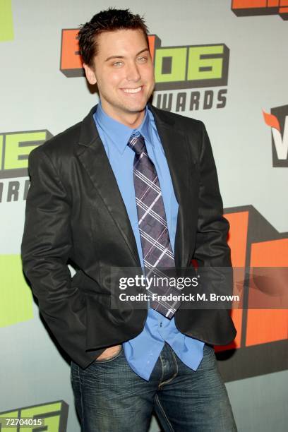 Singer Lance Bass arrives to the VH1 Big in '06 Awards held at Sony Studios on December 2, 2006 in Culver City, California.