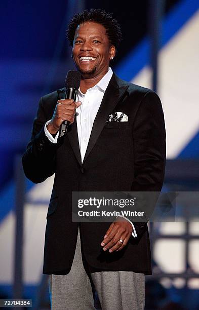 Host D.L. Hughley performs onstage during the VH1 Big in '06 Awards held at Sony Studios on December 2, 2006 in Culver City, California.