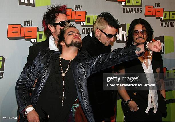 Musicians Lukas Rossi, Tommy lee, Jason Newsted, and Gillby Clarke arrive to the VH1 Big in '06 Awards held at Sony Studios on December 2, 2006 in...