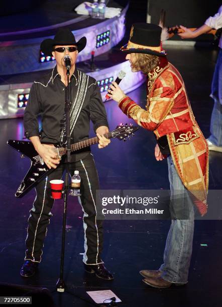 John Rich and Big Kenny Alphin of Big & Rich perform at the Las Vegas Hilton December 2, 2006 in Las Vegas, Nevada. The country music duo is touring...