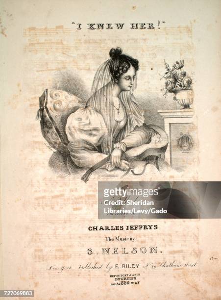 Sheet music cover image of the song 'I Knew Her! Ballad', with original authorship notes reading 'the Poetry by Charles Jeffrys The Music by S...