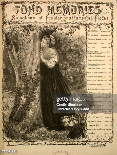 Sheet music cover image of the song 'Fond memories Selections of Popular Instrumental Pieces Chatelaine Waltz Fantaisie', with original authorship...