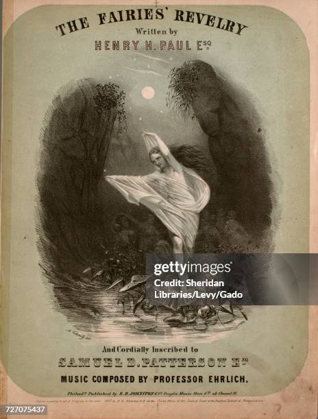 Sheet music cover image of the song 'the Fairies' Revelry', with original authorship notes reading 'Written by Henry H Paul, Esq Music Composed by...