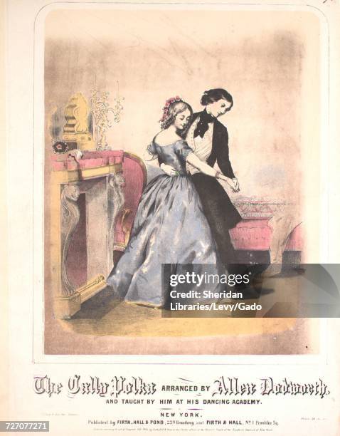 Sheet music cover image of the song 'the Cally Polka', with original authorship notes reading 'Arranged by Allen Dodworth, and Taught by Him at His...