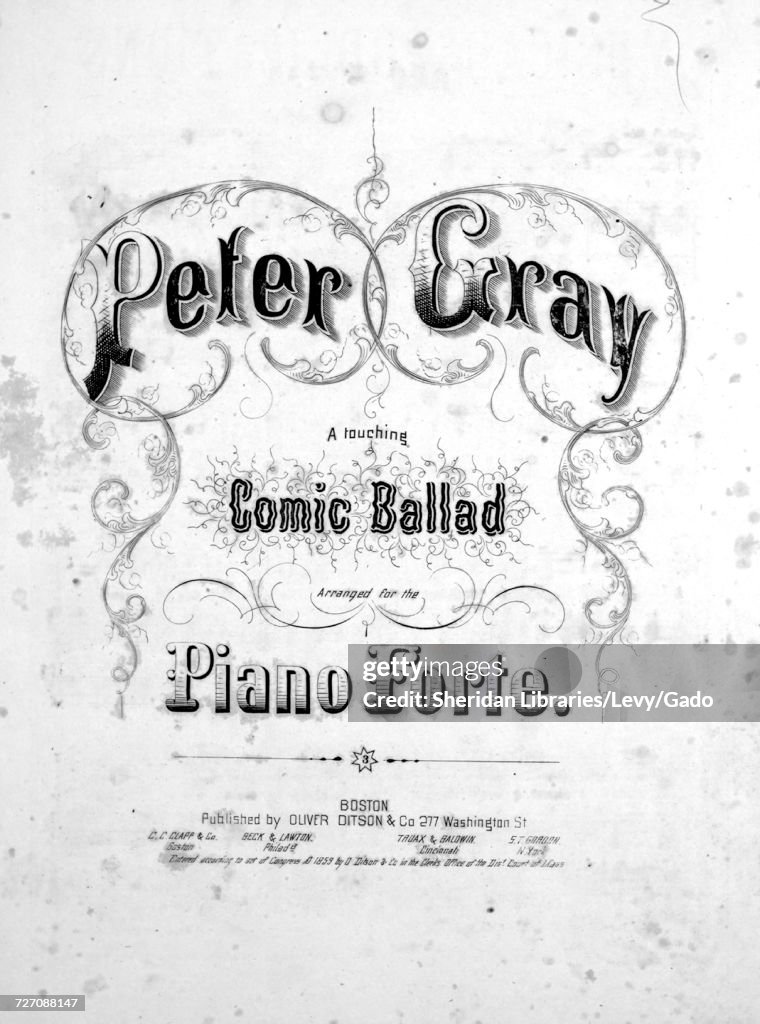 Peter Gray, A Touching Comic Ballad