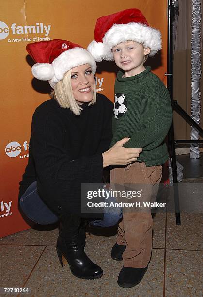 S Santa Baby's Jenny McCarthy and her son Evan Asher attend the ABC Family 25 Days Of Christmas Winter Wonderland Event December 3, 2006 in New York...