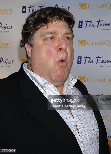 Actor John Goodman arrives at The Trevor Project's 9th annual Cracked XMas "Mistletoe, Mischief & Myrrh!" event, honoring actress Roseanne Barr and...