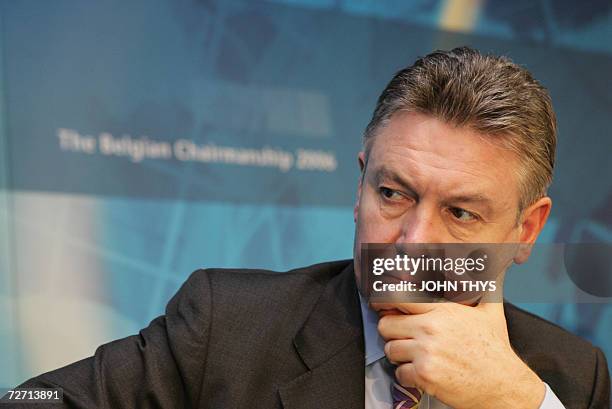 Belgium's Minister of Foreign Affairs Karel De Gucht is pictured, 04 December 2006 during the working session of the 14th of the Organization for...