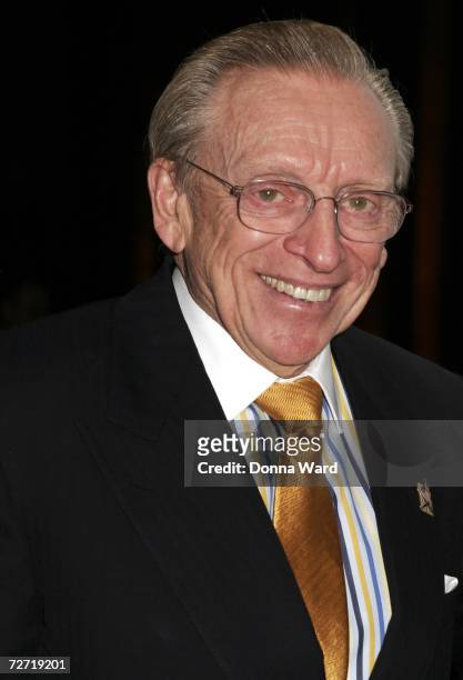 Developer Larry Silverstein arrives for the New York University Child Study Center Gala at Cipriani in midtown on December 4, 2006 in New York City.