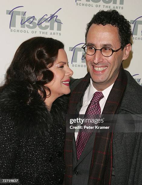 Director Tony Kushner and actress Marcia Gay Harden attend the Tisch School of the arts annual gala benefit at the St. James Theatre December 4, 2006...