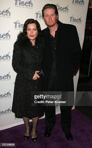 Actress Marcia Gay Harden and husband attend the Tisch School of the arts annual gala benefit at the St. James Theatre December 4, 2006 in New York...