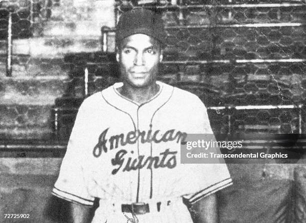 Jimmie Crutchfield, outfielder for the Chicago American Giants of the Negro Leagues, poses for a portrait in 1942.