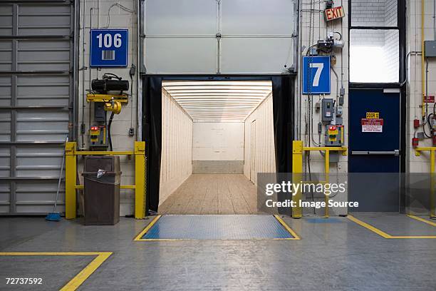 empty loading bay - loading dock stock pictures, royalty-free photos & images