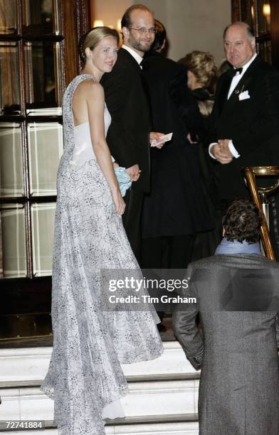 Lord Nicholas Windsor and his new wife, Paola Doimi De Frankopan, attend a private party to celebrate the 80th birthday of Queen Elizabeth II at the...