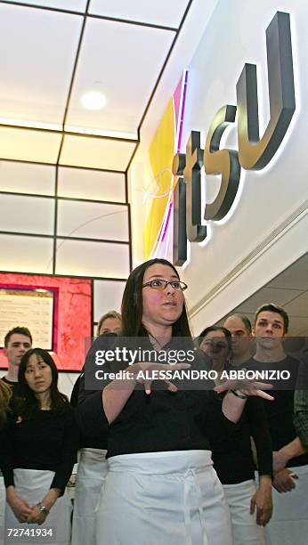 United Kingdom: Ana Cruz, a waitress serving at the 'Itsu' sushi bar in Piccadilly on the day that former Russian spy Alexander Litvinenko met for...