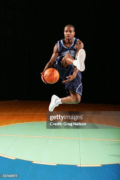 Dee Brown of the Utah Jazz poses for a portrait on September 14, 2006 at the IBM Palisades Executive Conference Center in Palisades, New York. NOTE...