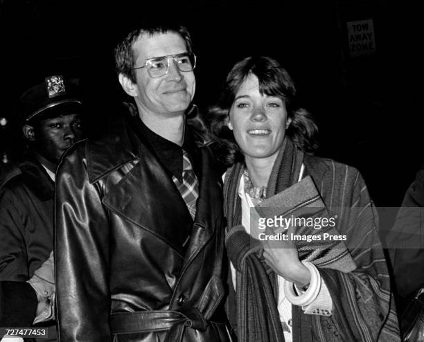 Anthony Perkins and wife Berry Berenson attend the Premiere for 'Tommy', circa 1975 in New York City.